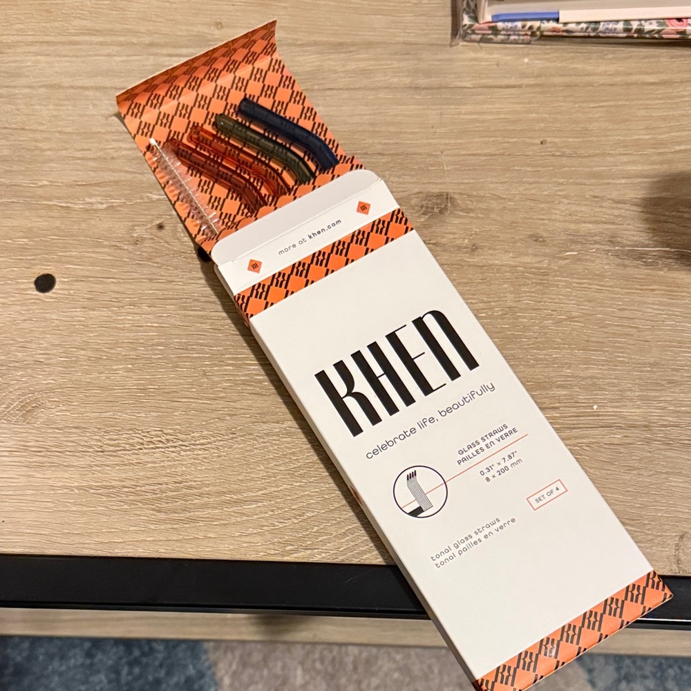 KHEN Colorful Reusable Straws